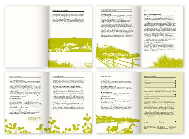 Broschüre für Stifter und Gründer