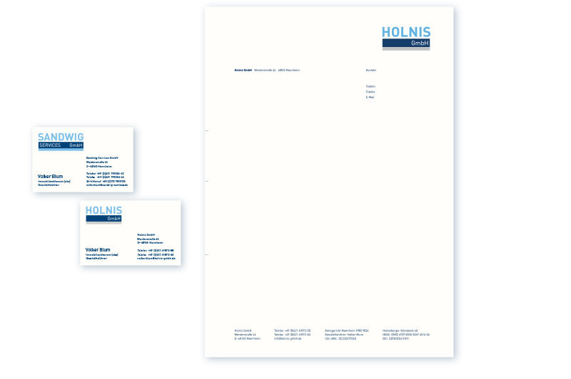 Logo, Geschäftspapiere