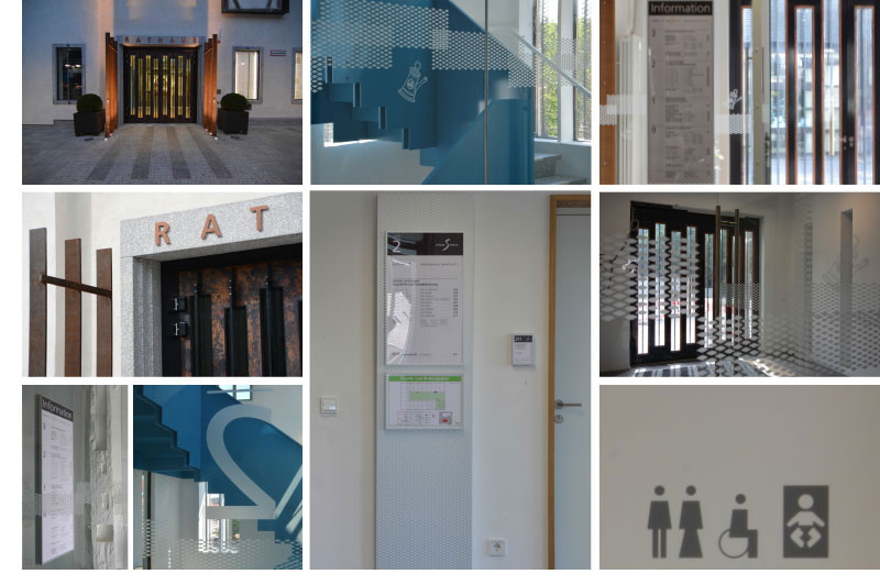 Orientierungssystem, Auflaufschutz